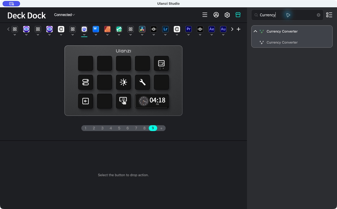 Studio 中的 Currency Converter 动作